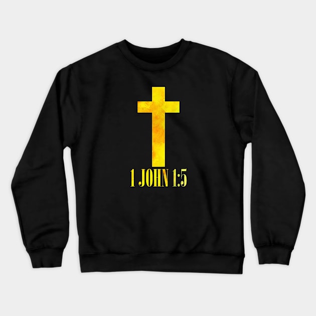 Religious - Cross Crewneck Sweatshirt by TaylorDavidDesigns